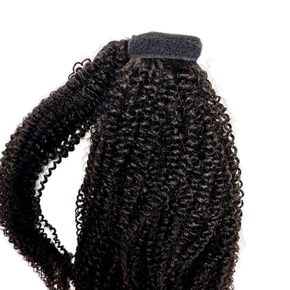 Afro Textured Curly 100% Human Hair Ponytail Extension