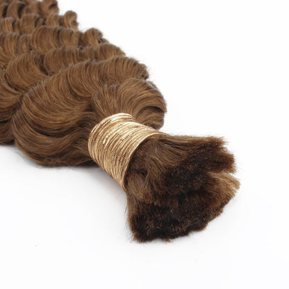 #30 Auburn, Deep Wave Bulk Braiding Hair