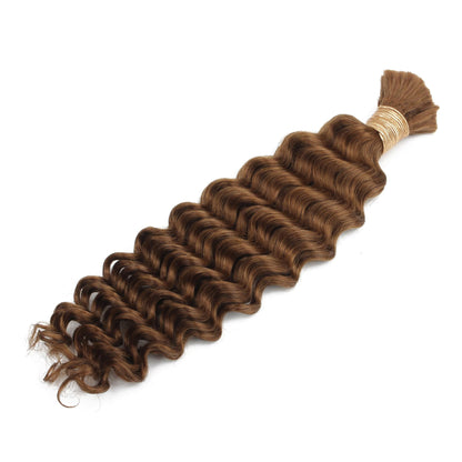 #30 Auburn, Deep Wave Bulk Braiding Hair