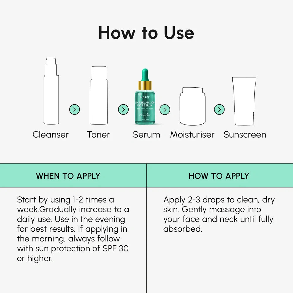 Redness Soothing Azelaic Acid Serum | Marée®