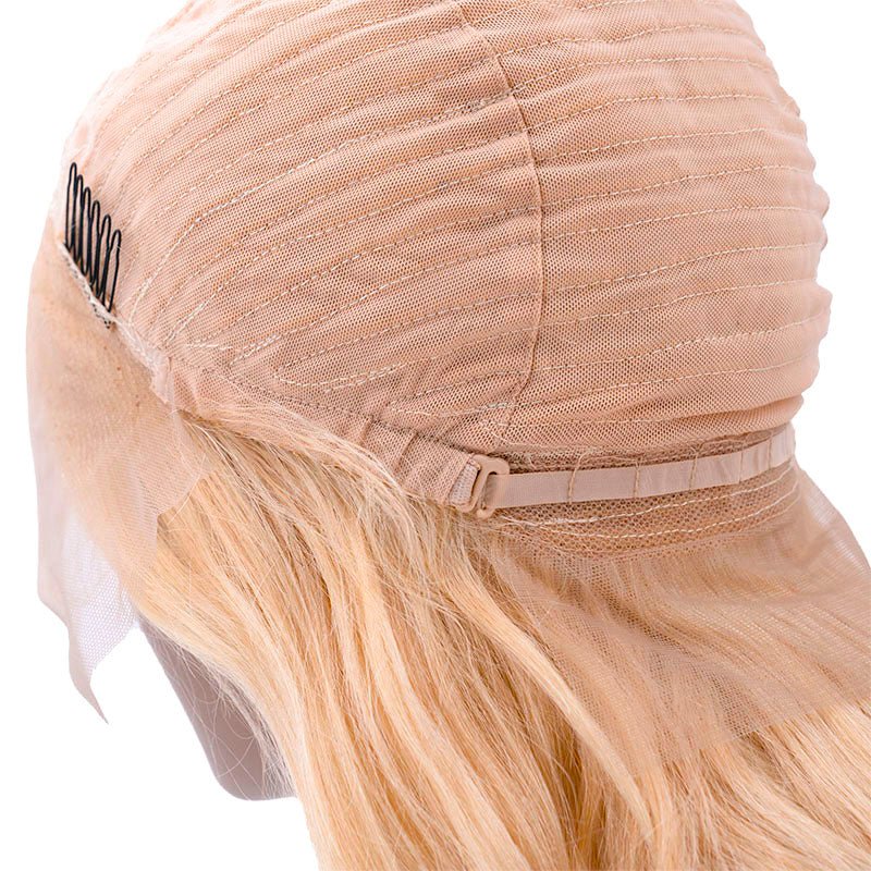 Bombshell Blonde #613 Body Wave 13x4 Transparent Lace Front Human Hair Wig