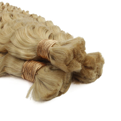 #613 Blonde, Deep Wave Bulk Braiding Hair