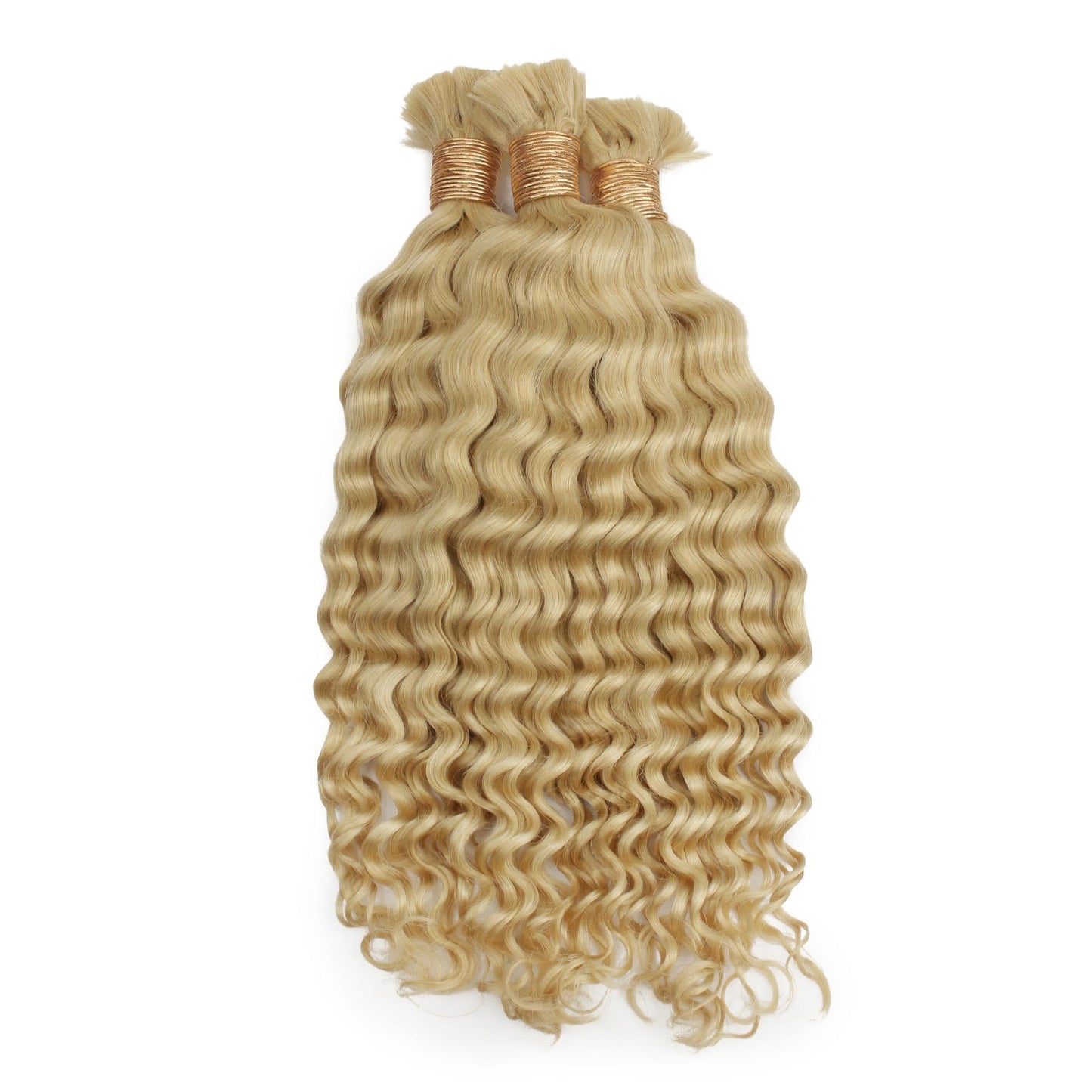#613 Blonde, Deep Wave Bulk Braiding Hair