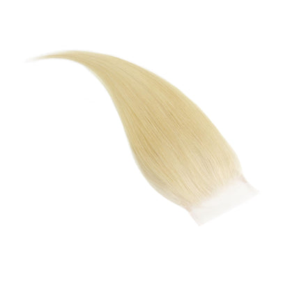 #613 Blonde Straight 4x4 Transparent Lace Hair Closure