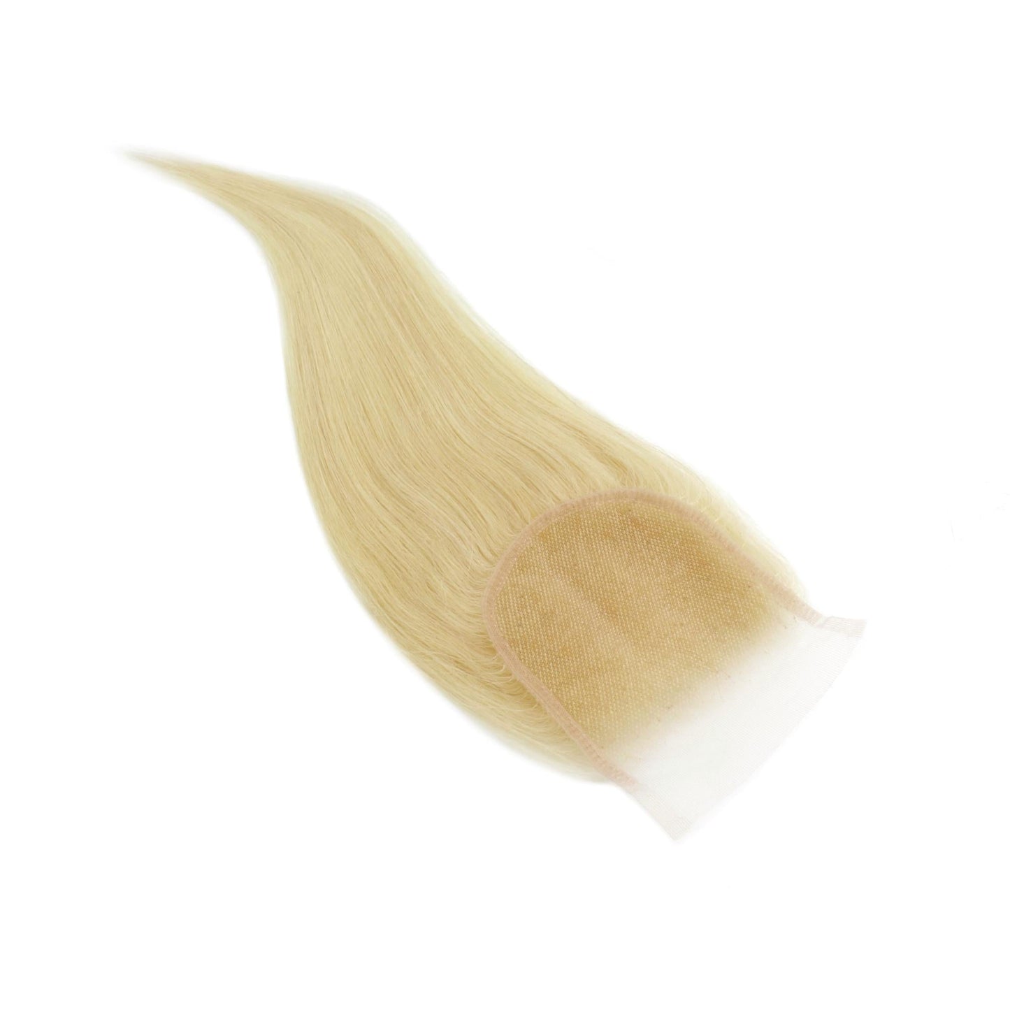 #613 Blonde Straight 4x4 Transparent Lace Hair Closure