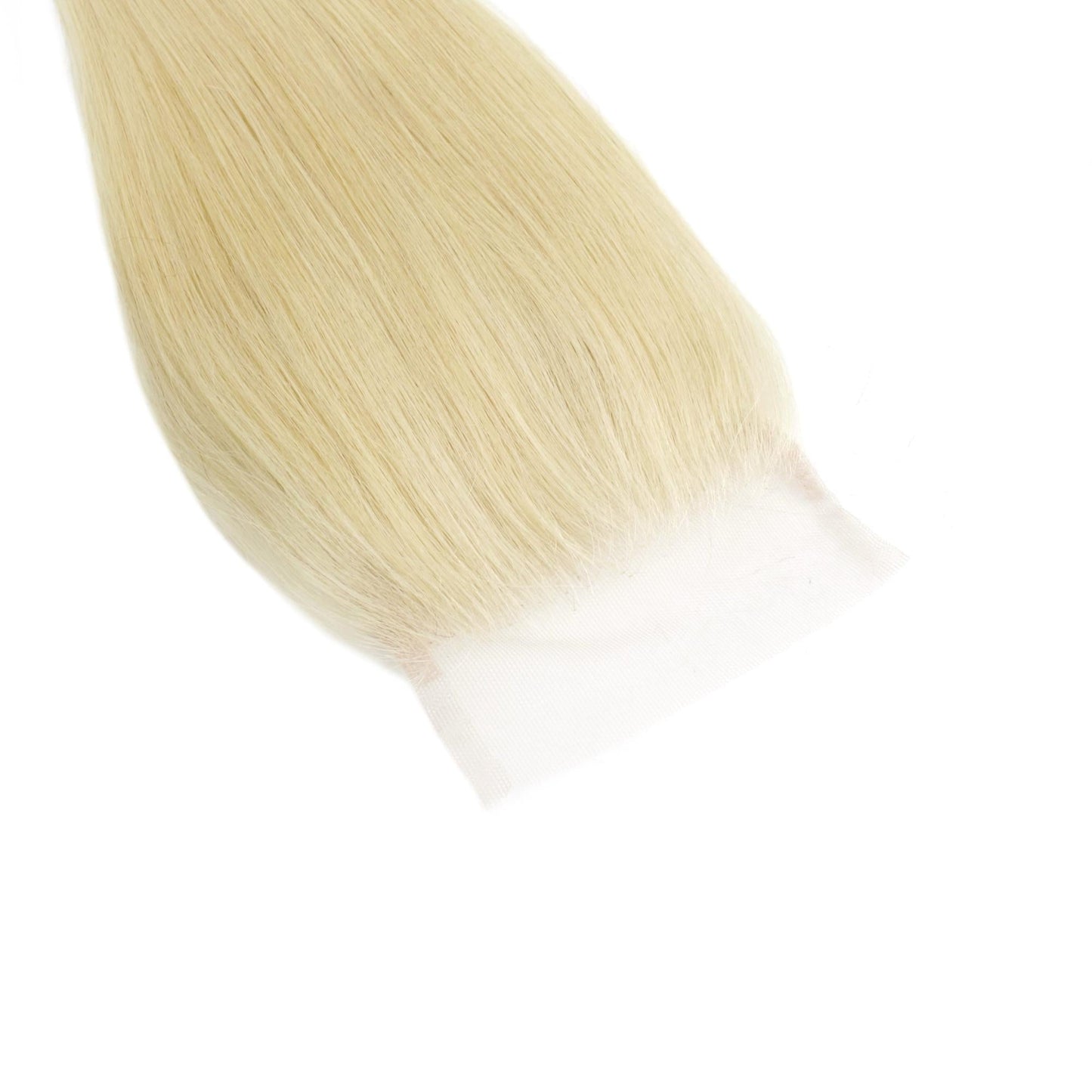 #613 Blonde Straight 4x4 Transparent Lace Hair Closure
