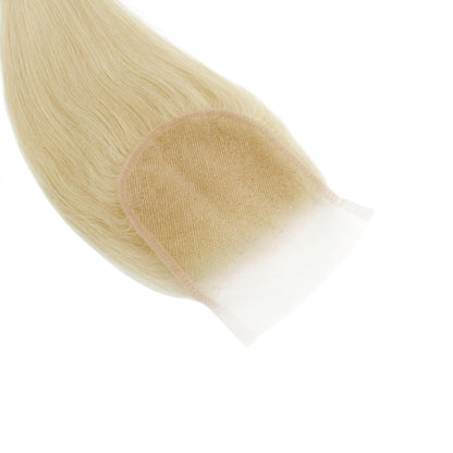 #613 Blonde Straight 4x4 Transparent Lace Hair Closure