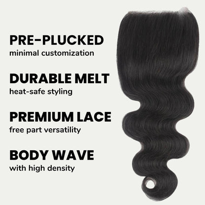 Body Wave 5x5 Transparent Lace Hair Closure