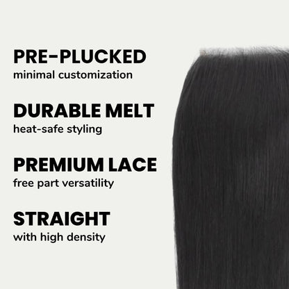 Brazilian Silky Straight 4x4 Transparent Lace Hair Closure