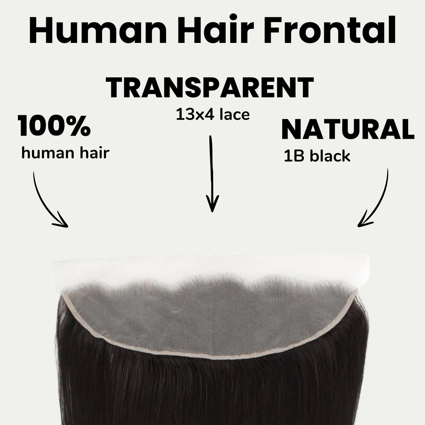 Brazilian Straight 13x4 Transparent Lace Hair Frontal