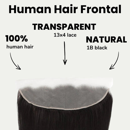 Brazilian Straight 13x4 Transparent Lace Hair Frontal