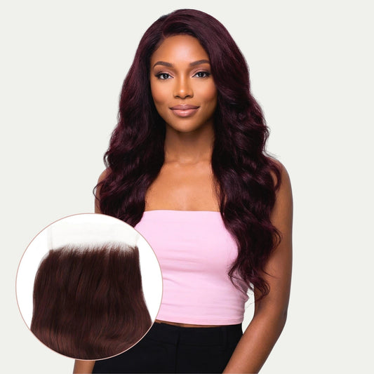 Burgundy Body Wave 5x5 HD Lace Closure