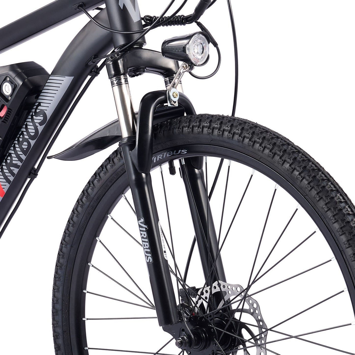 Viribus Panther Electric Mountain Bike 500W Motor, 50-Mile Range