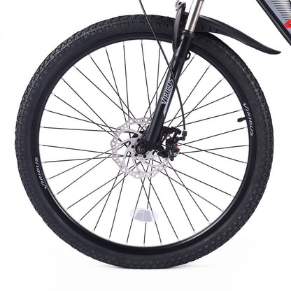 Viribus Panther Electric Mountain Bike 500W Motor, 50-Mile Range