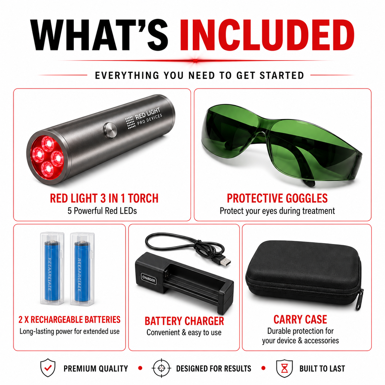 Red LED Torch Light | Red Light Pro Devices
