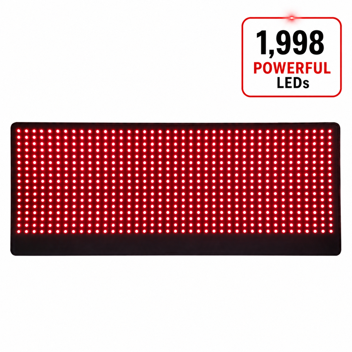 Large Red Light Pad | 27 x 11 inches