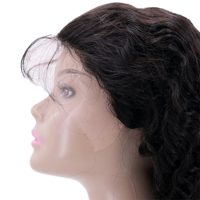 Deep Wave 13x4 HD Lace Front, 1B | 100% Human Hair Wig