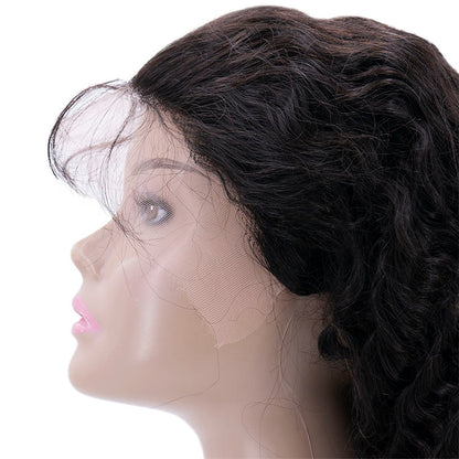 Deep Wave 13x4 HD Lace Front, 1B | 100% Human Hair Wig