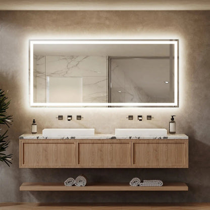 Deluxe Center Glow, LED Bathroom Mirror | Hausvita