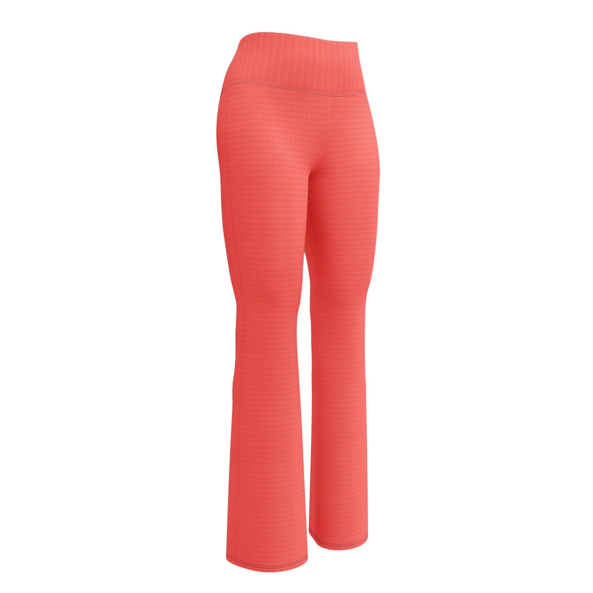 Red leggings on a white background