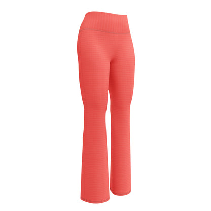 Red leggings on a white background