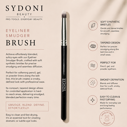 SYDONI EYELINER SMUDGER BRUSH - Synthetic Bristles