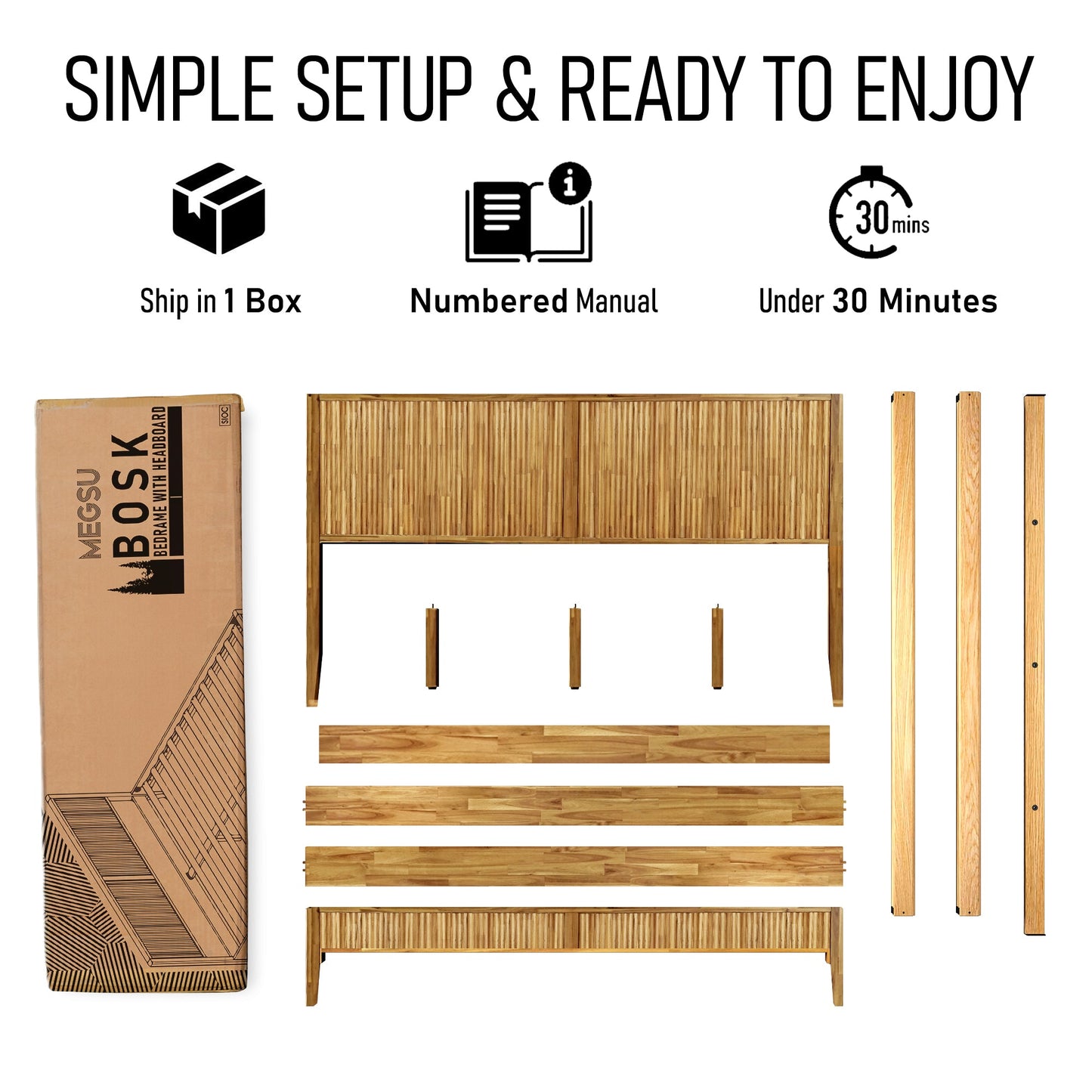 Solid Wood Bed Frame | Bosk
