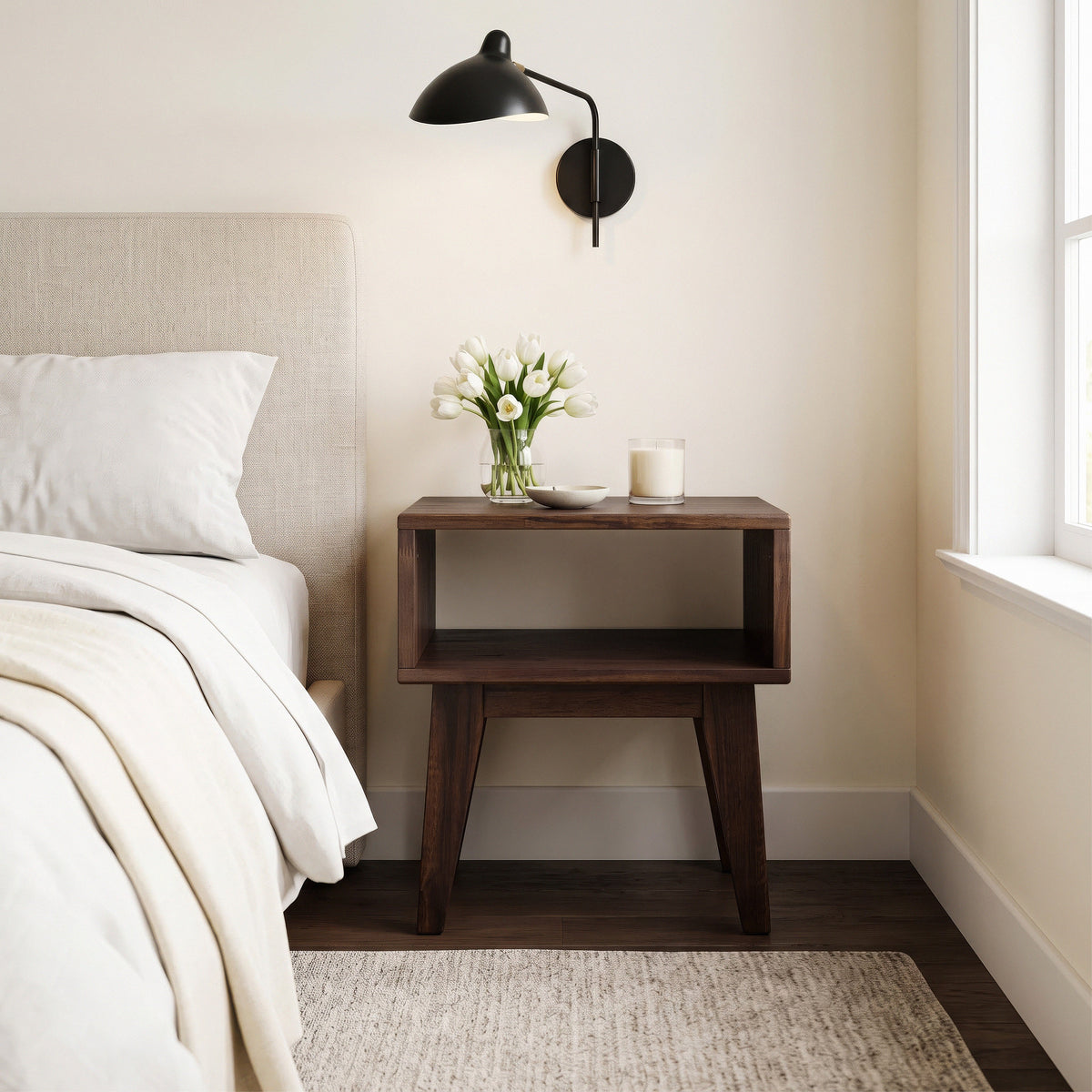 Serena Solid Wood Nightstand