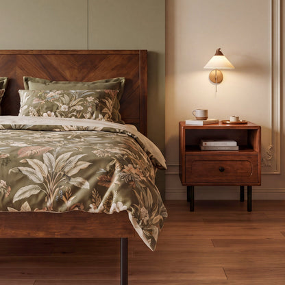 Savana Solid Wood Single-Drawer Nightstand