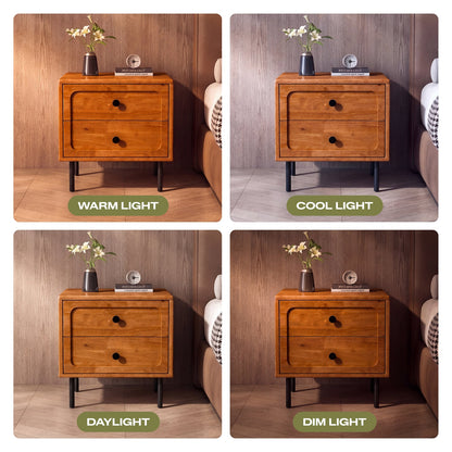 Savana Solid Wood 2-Drawer Nightstand