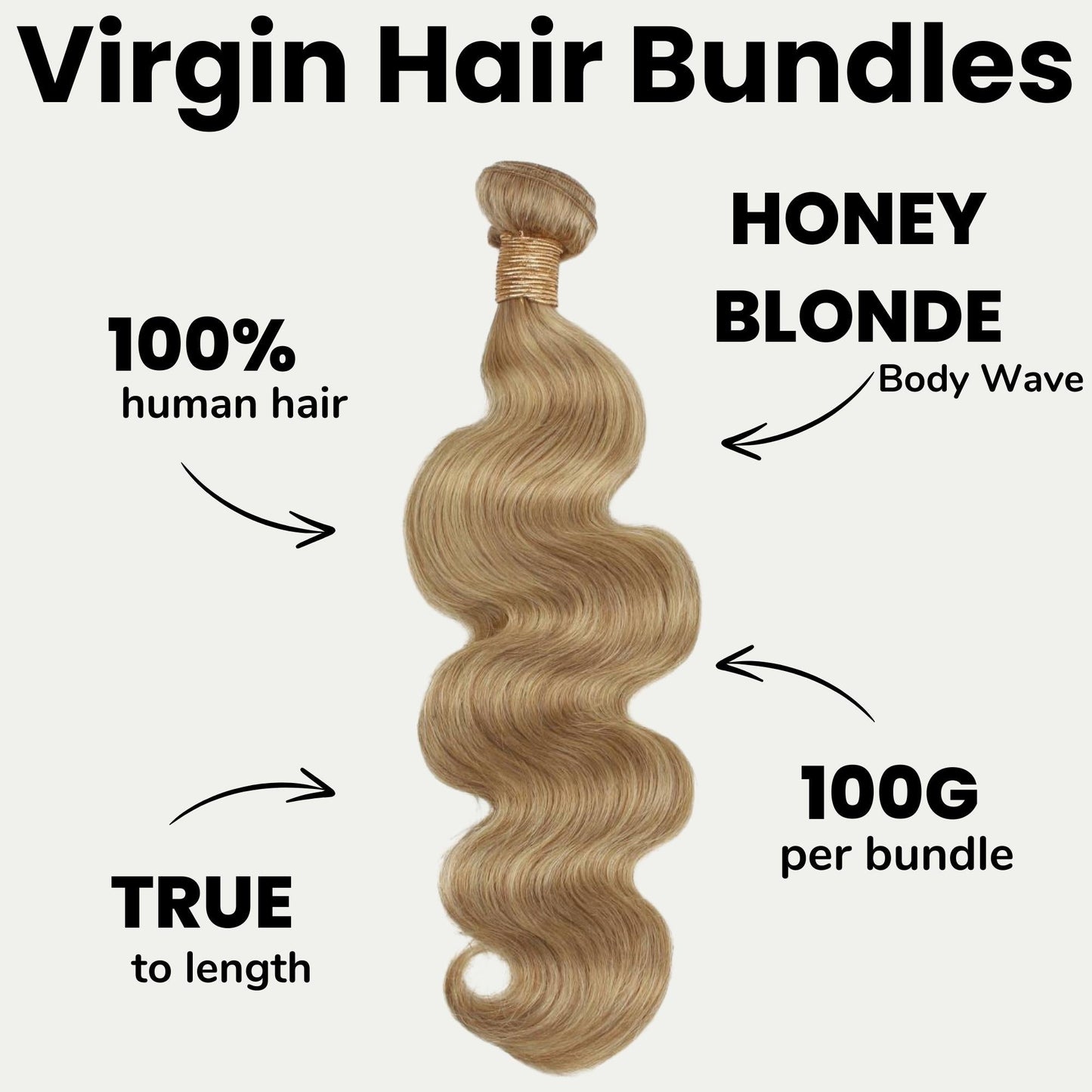 #27 Honey Blonde Body Wave Hair Bundles