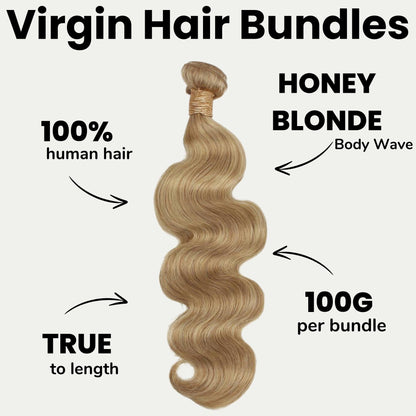 #27 Honey Blonde Body Wave Hair Bundles