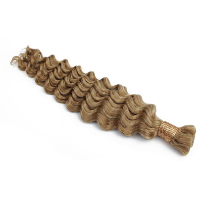 Braided hair extension on a white background