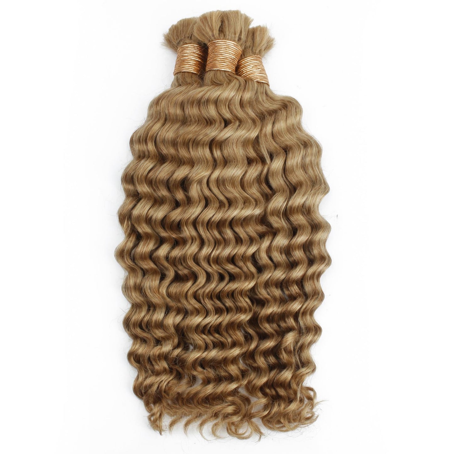 #27 Honey Blonde Deep Wave Bulk Braiding Hair