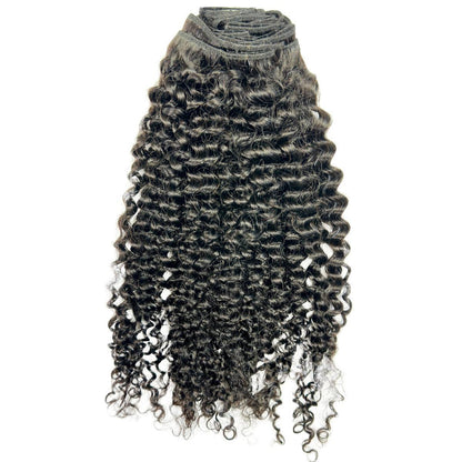 Textured Curly Clip-In 100% Human Hair Extensions