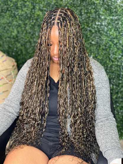 Boho Deep Wave Bulk Braiding Hair