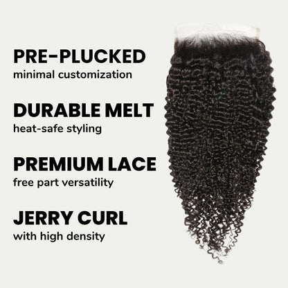 Jerry Curl 6x6 HD Lace Closure
