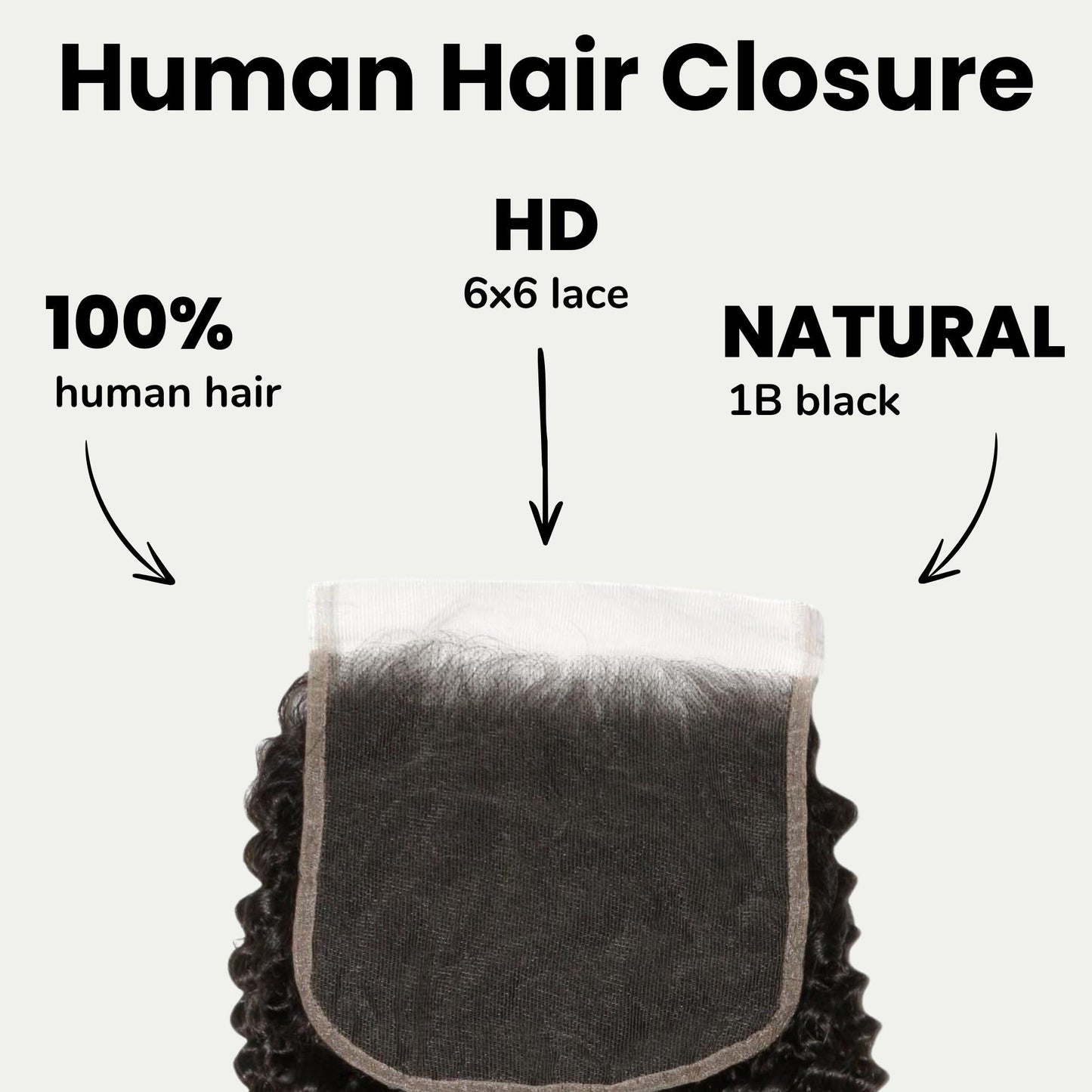 Jerry Curl 6x6 HD Lace Closure