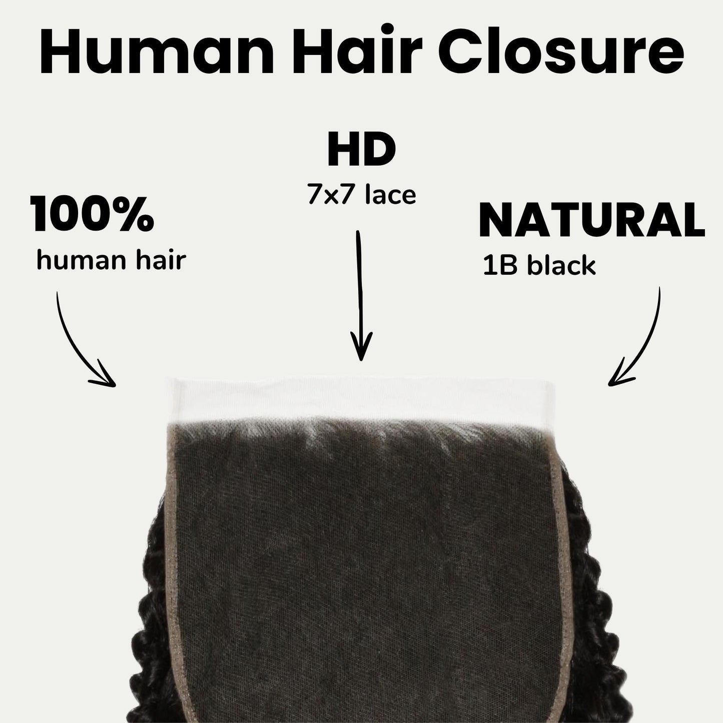 Jerry Curl 7x7 HD Lace Closure