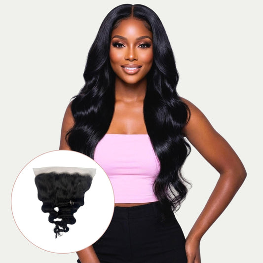 #1 Jet Black Body Wave 13x6 HD Lace Frontal
