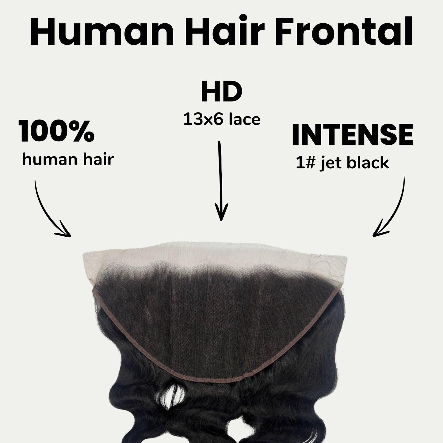 #1 Jet Black Body Wave 13x6 HD Lace Frontal