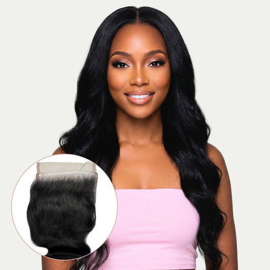 #1 Jet Black Body Wave 4x4 HD Lace Closure