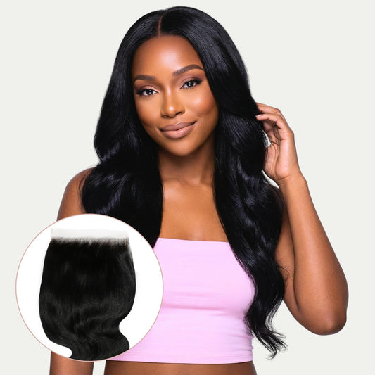 #1 Jet Black Body Wave 6x6 HD Lace Closure