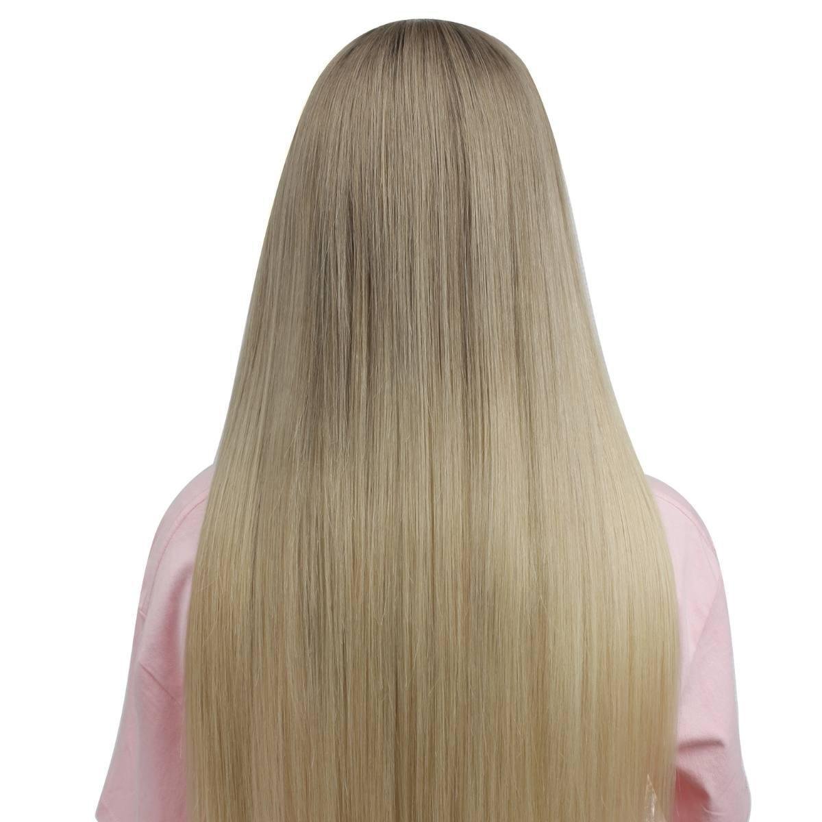 Jezebel Straight Multi-tone Blonde Glueless 5x5 HD Lace Human Hair Closure Wig, Professionally Colored
