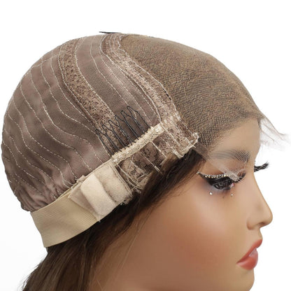 Jezebel Straight Multi-tone Blonde Glueless 5x5 HD Lace Human Hair Closure Wig, Professionally Colored