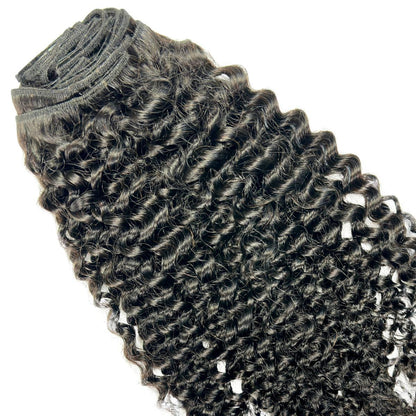 Textured Curly Clip-In 100% Human Hair Extensions