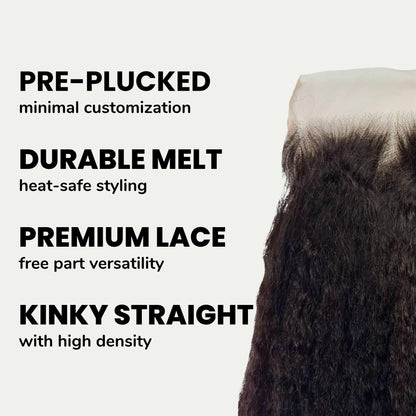 Textured Straight 7x7 HD Lace Closure