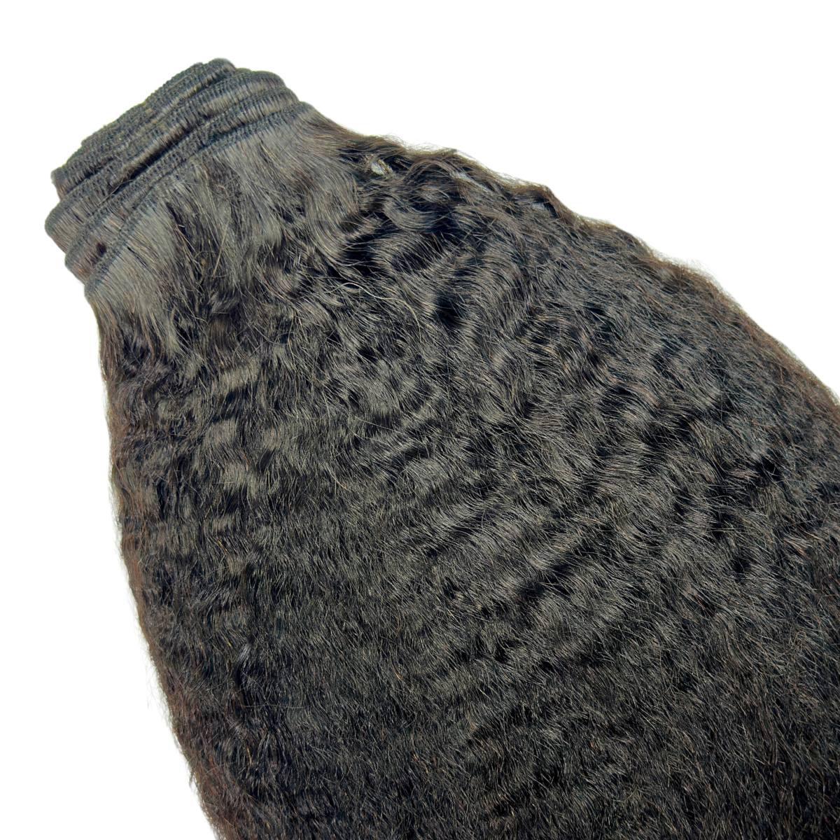 Textured Straight Clip-In 100% Human Hair Extensions