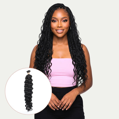 Natural 1B Latin Wave Bulk Braiding Hair