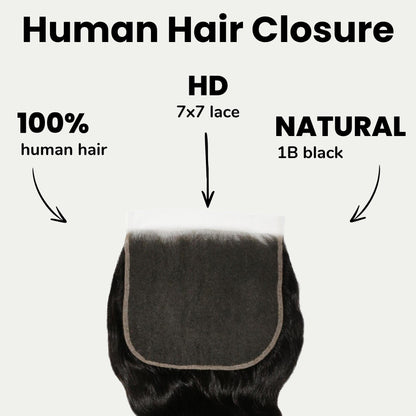 Loose Wave 7x7 HD Lace Hair Closure